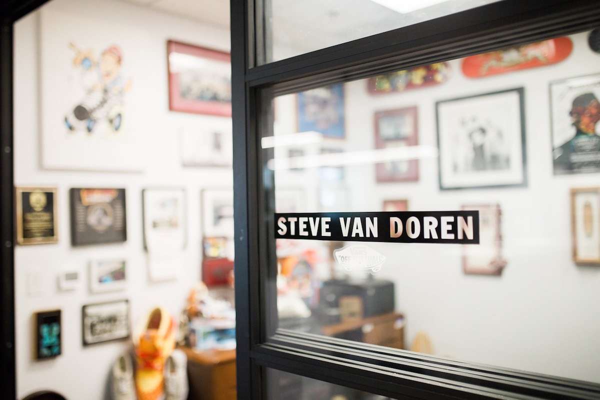 Steve Van Doren's office at Vans HQ in Costa Mesa, California. (photo: Brandy Young)