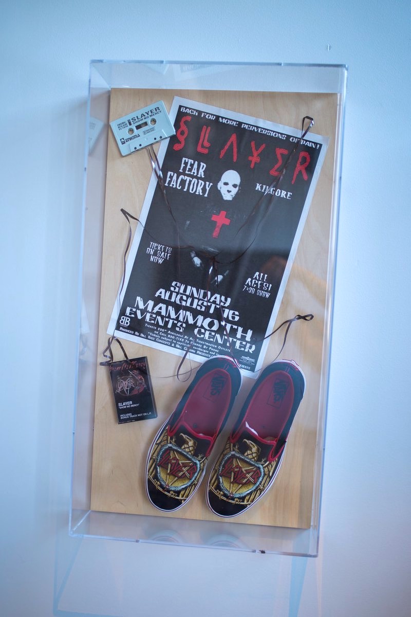 Slayer Old Skools on display at Vans HQ in Costa Mesa, California. (photo: Brandy Young)