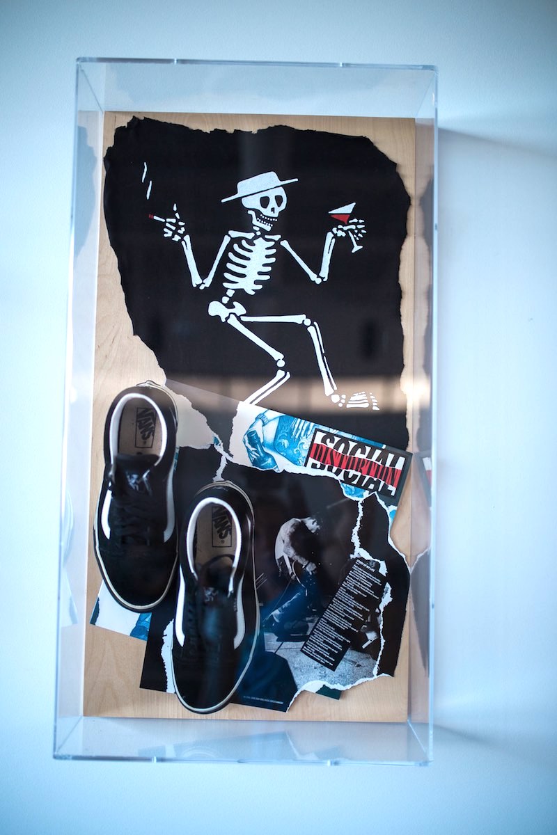 Social Distortion Old Skools on display at Vans HQ in Costa Mesa, California. (photo: Brandy Young)