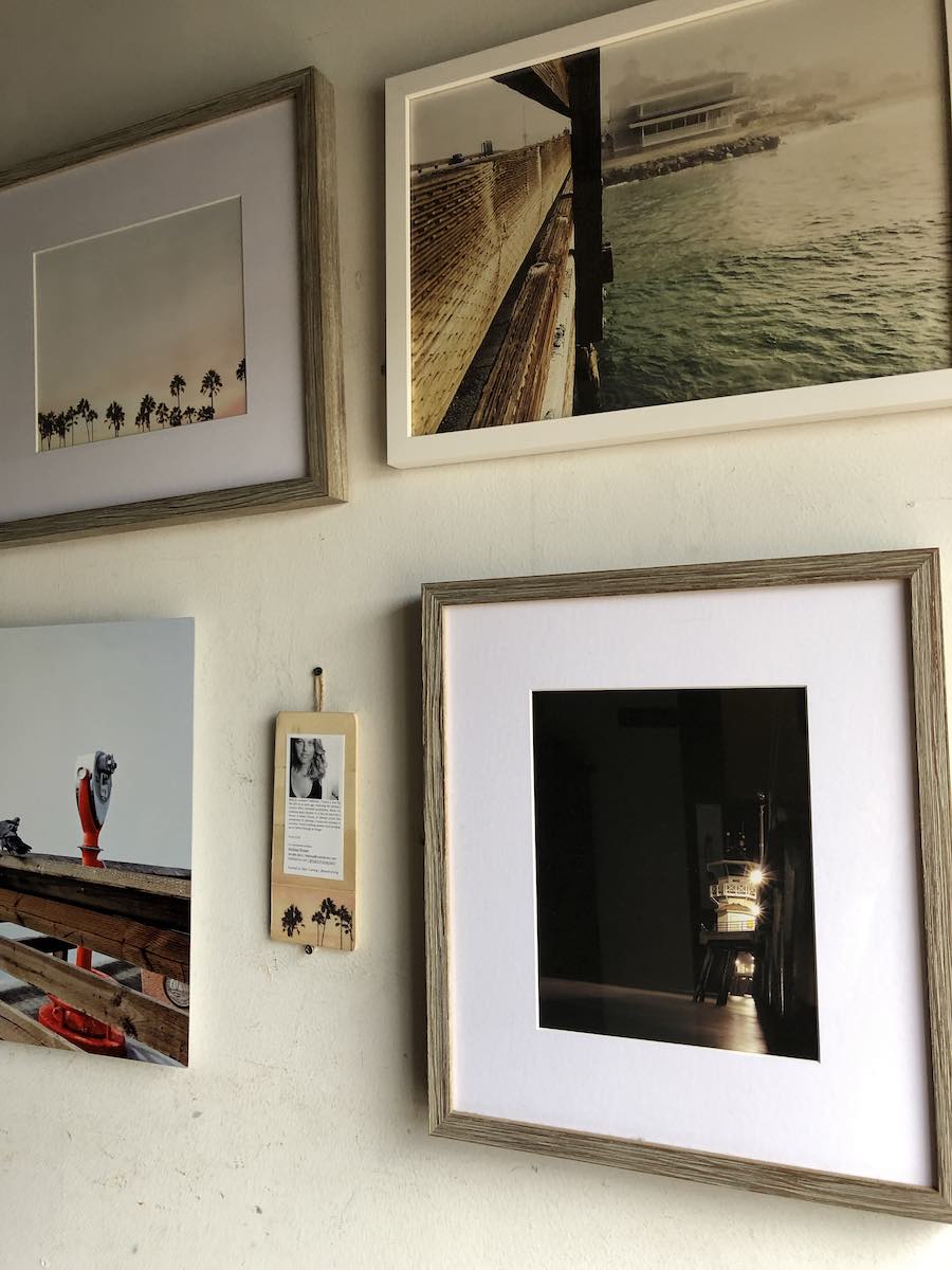 Framed Photography, by Melissa Brown, on display at Boathouse Collective, Costa Mesa, Orange County, California. (photo: Samantha Chagollan)